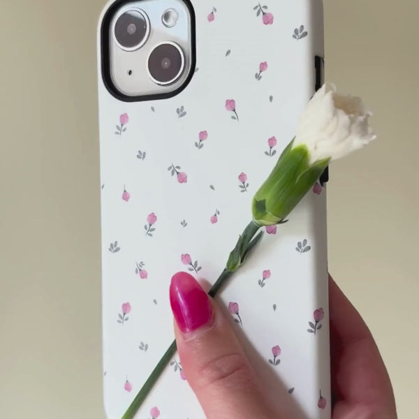Tough MagSafe Phone Case - Ditsy Floral White