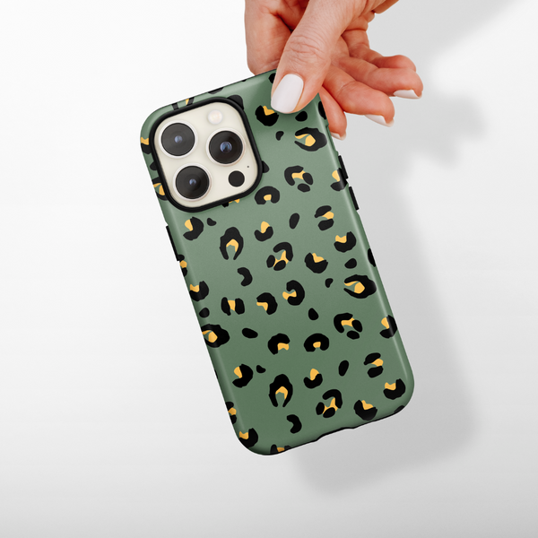 Tough MagSafe Phone Case - Khaki Leopard