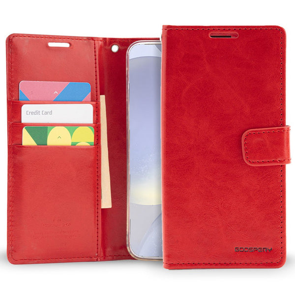 Goospery Bluemoon Diary for Samsung Galaxy S24 Plus - Red