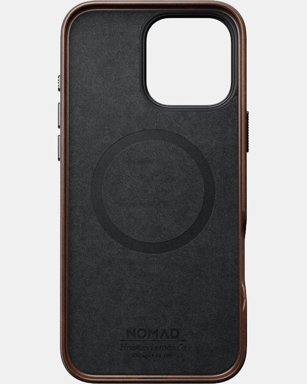 Nomad Traditional Leather Phone Case for iPhone 16 Pro Max (Horween Brown)