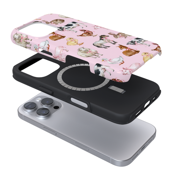 Tough MagSafe Phone Case - Pink Coquette Farm