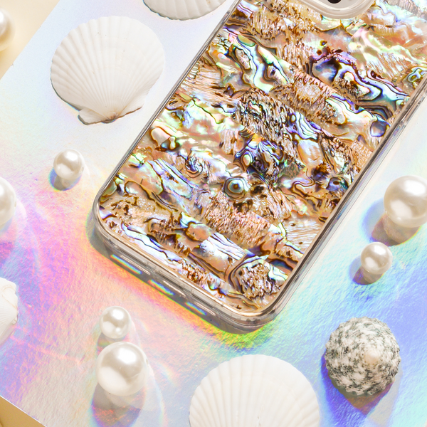 Real Natural Shell Phone Case - Black