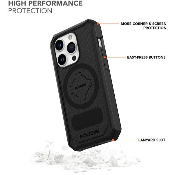 Rokform Rugged Case for iPhone 15 Pro (Black)