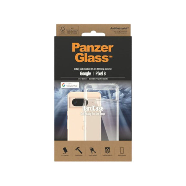 PanzerGlass Hardcase Phone Case For Google Pixel 8 (Clear)