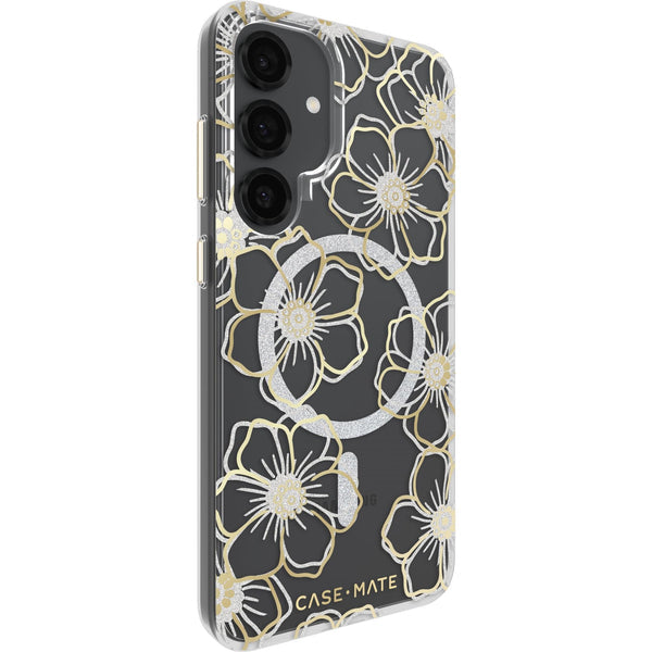 Case-Mate Floral Gems Case for Galaxy S25+ (Gold)