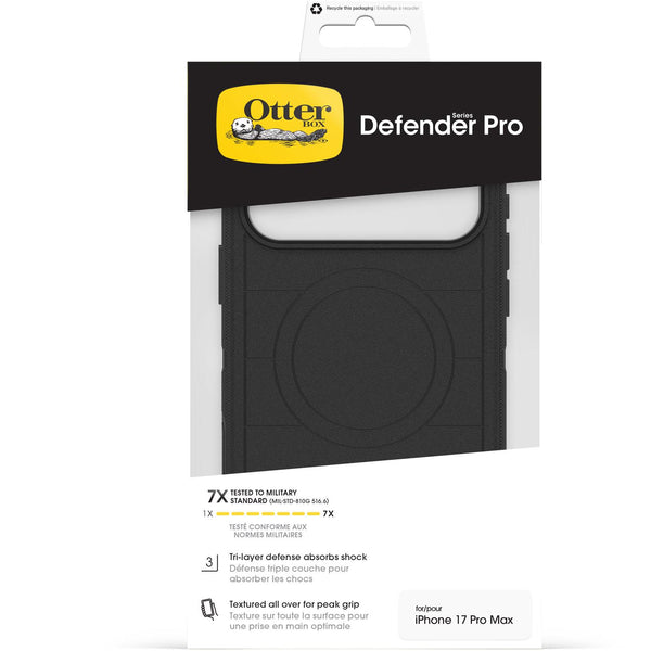 Otterbox Defender Pro MagSafe Case & Cam Control for iPhone 17 Pro Max (Black)