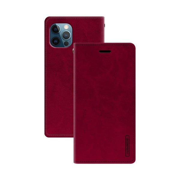 Goospery Bluemoon Flip Case for iPhone 13 mini - Wine
