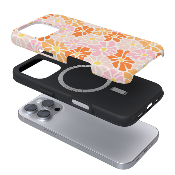 Tough MagSafe Phone Case - Peachy Flowers