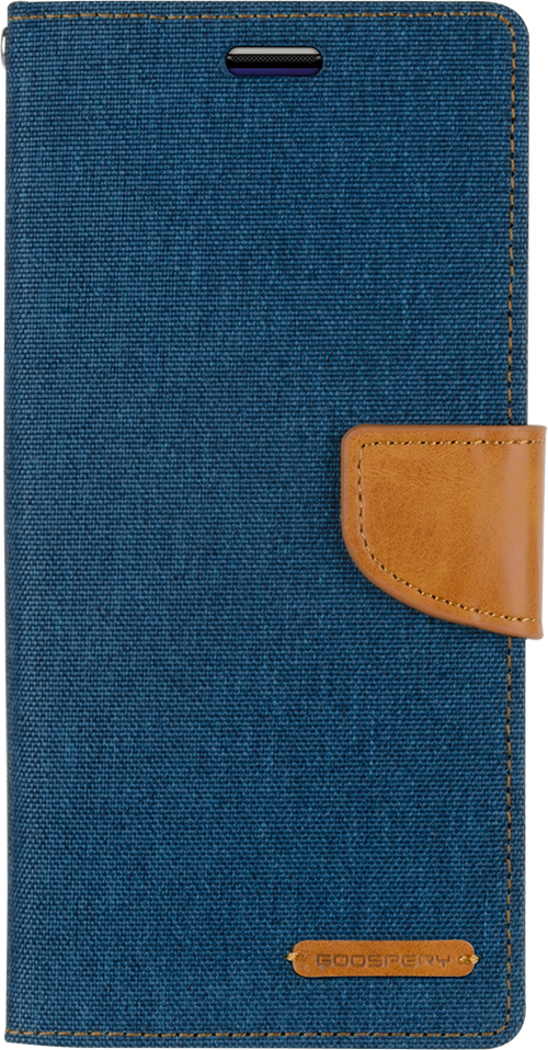 Goospery Canvas Diary For Galaxy S22 Plus - Blue