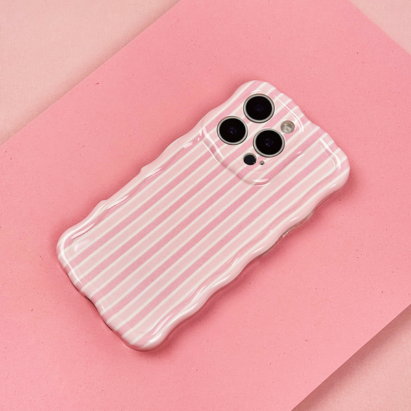 Wavy Phone Case - Powder Stripe