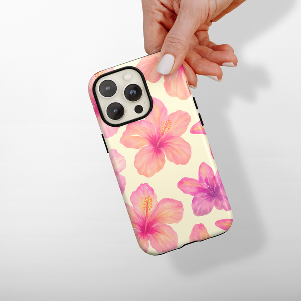 Tough MagSafe Phone Case - Island Girl Butter Yellow Hibiscus