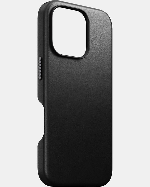 Nomad Traditional Leather Phone Case for iPhone 16 Pro Max (Black)