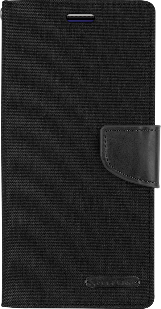 Goospery Canvas Diary For Galaxy A21S - Black