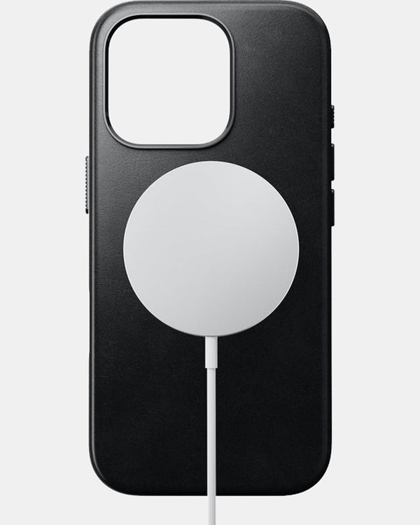 Nomad Traditional Leather Phone Case for iPhone 16 Pro (Horween  Black)