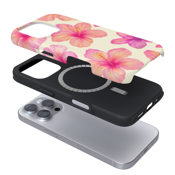 Tough MagSafe Phone Case - Island Girl Butter Yellow Hibiscus