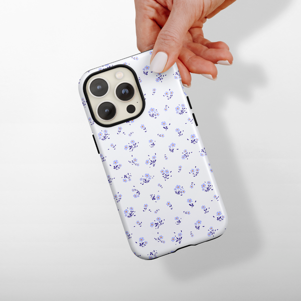 Tough MagSafe Phone Case - Ditsy Floral Periwinkle