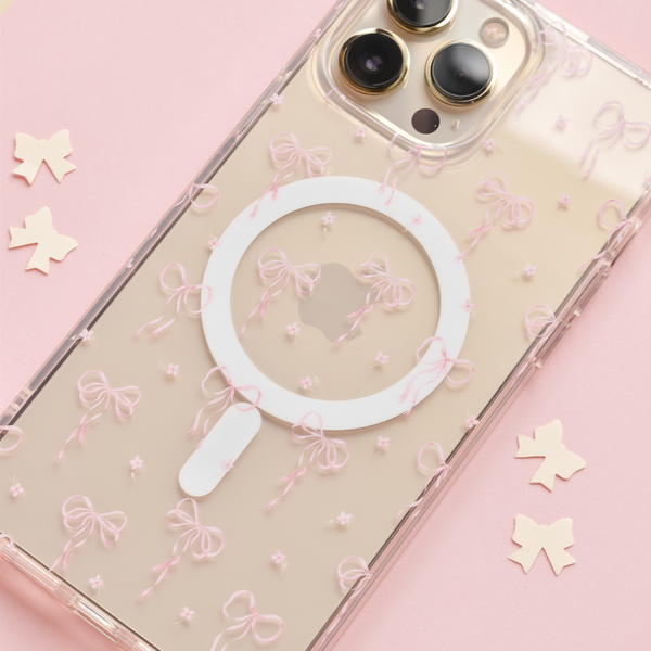 Clear MagSafe Phone Case - Dainty Bows