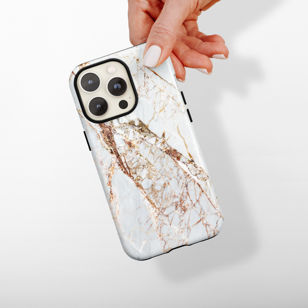 Tough MagSafe Phone Case - Rose Gold Marble