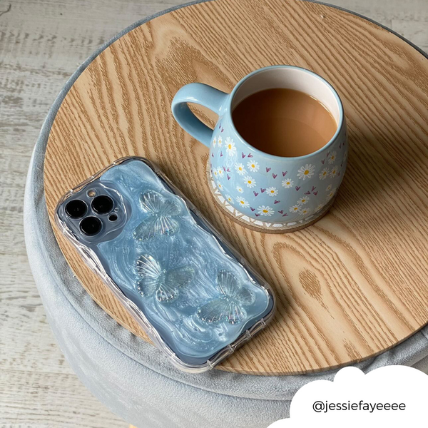 Shimmer Blue Butterflies Phone Case