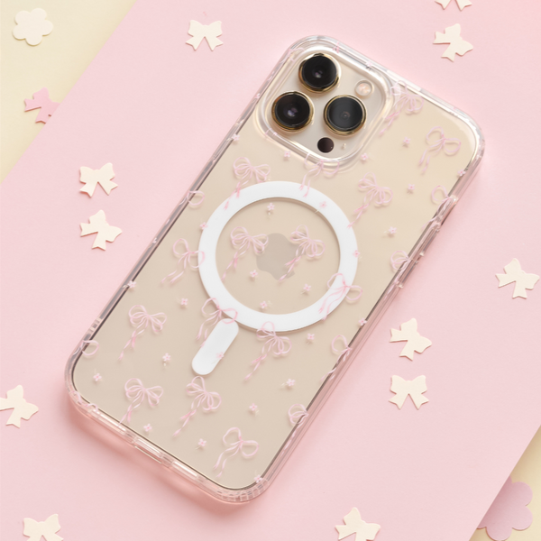 Clear MagSafe Phone Case - Dainty Bows