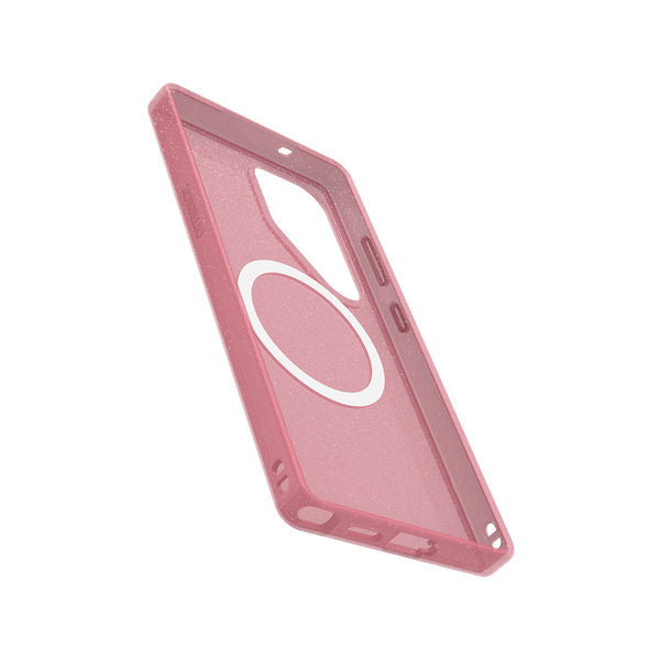 OtterBox Symmetry Phone Case for Samsung Galaxy S25 Ultra with MagSafe (Clear/Pink)