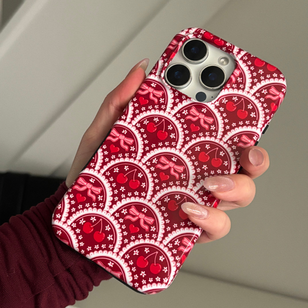 Tough MagSafe Phone Case - Cherry Lace