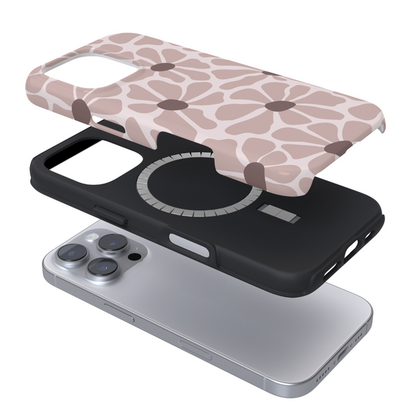 Tough MagSafe Phone Case - Nude Abstract Flowers