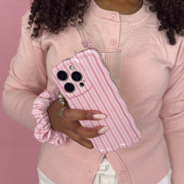 Wavy Phone Case - Powder Stripe