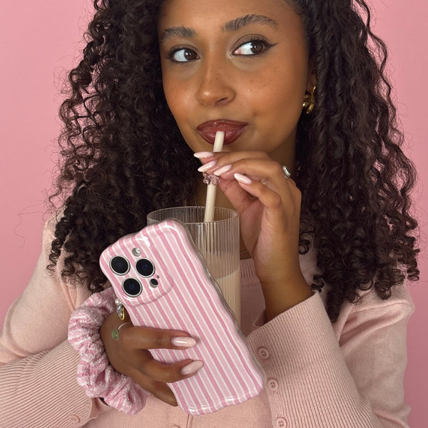 Wavy Phone Case - Powder Stripe