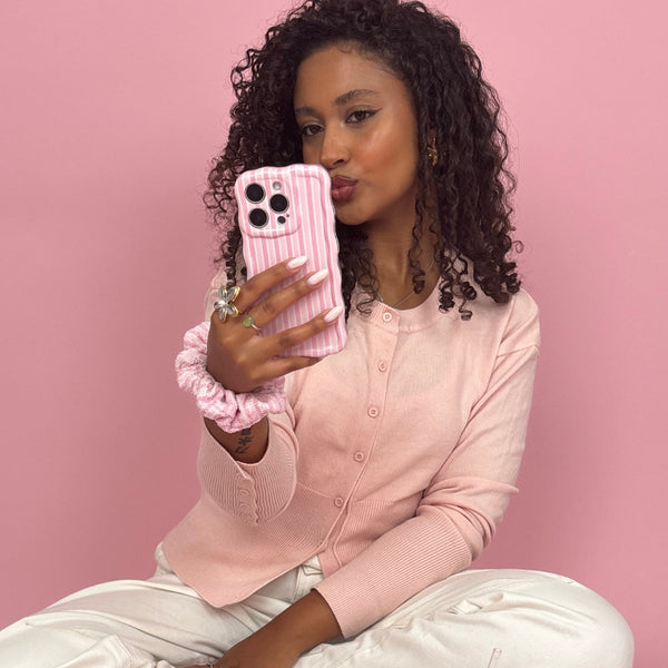 Wavy Phone Case - Powder Stripe