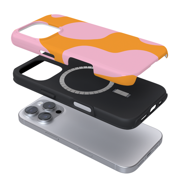 Tough MagSafe Phone Case - Abstract Pink & Orange