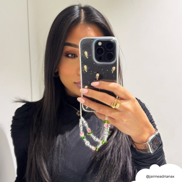 Cute Tulips Clear Phone Case