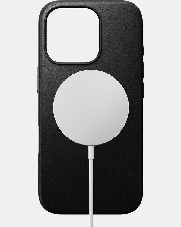 Nomad Traditional Leather Phone Case for iPhone 16 Pro Max (Black)