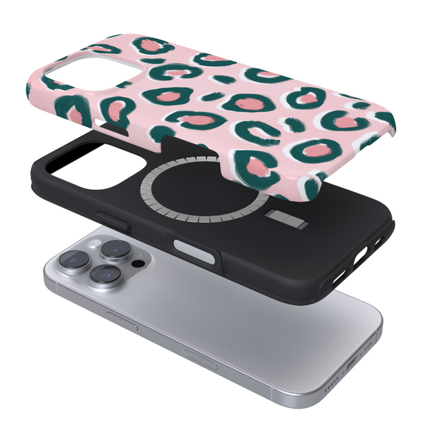 Tough MagSafe Phone Case - Pink Leopard
