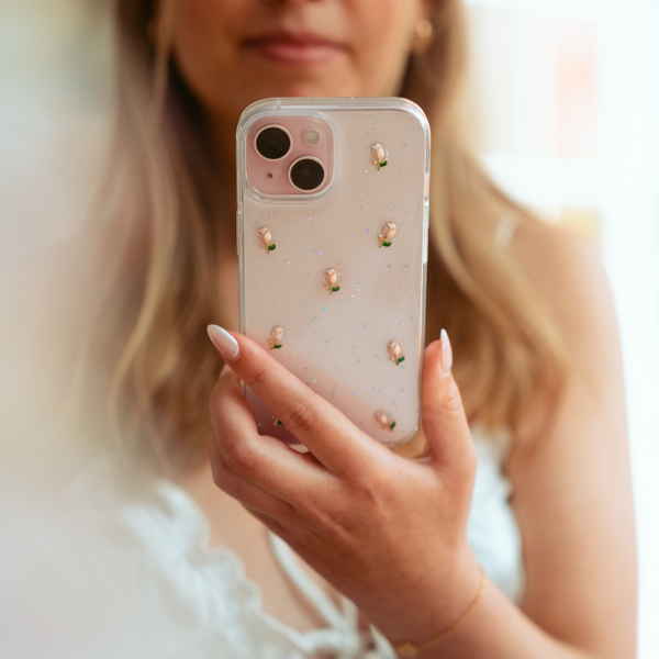 Cute Tulips Clear Phone Case