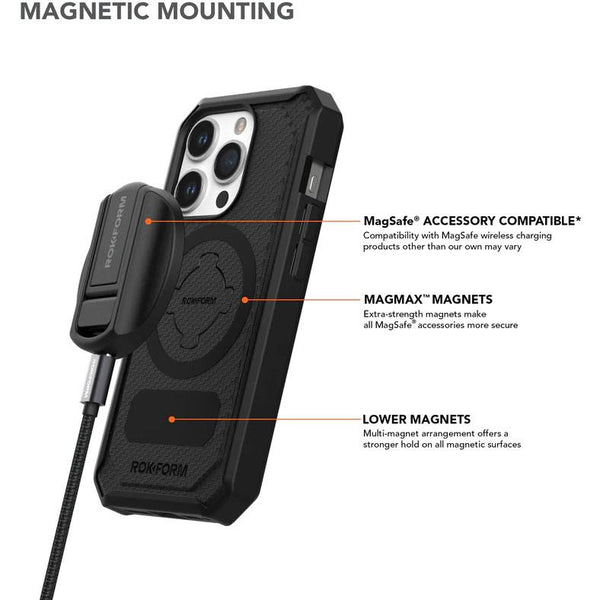 Rokform Rugged Case for iPhone 15 Pro (Black)
