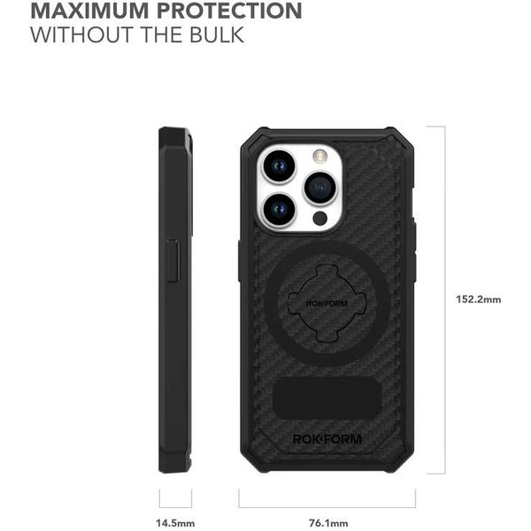 Rokform Rugged Case for iPhone 15 Pro (Black)