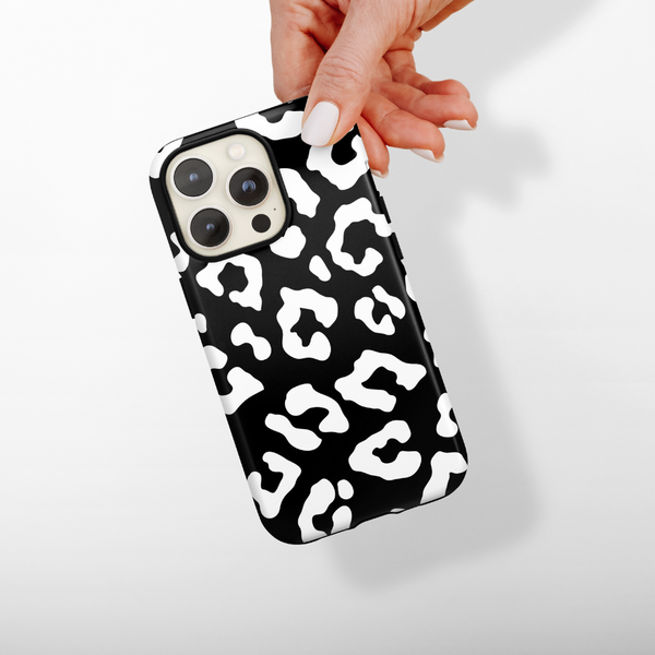 Tough MagSafe Phone Case - Black Leopard