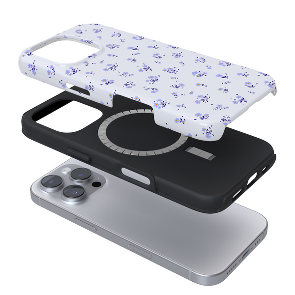 Tough MagSafe Phone Case - Ditsy Floral Periwinkle