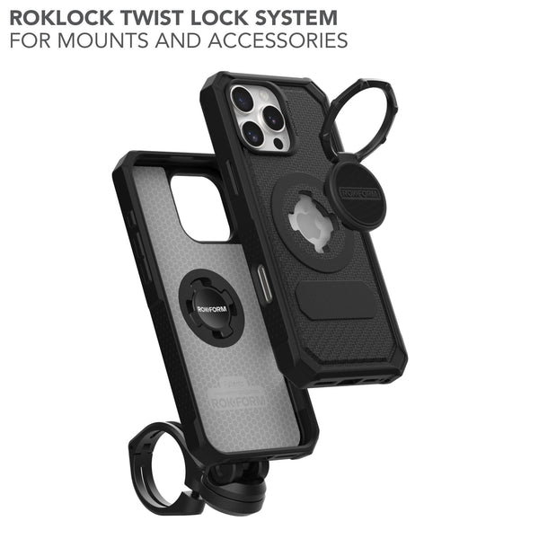 Rokform Rugged Case for iPhone 16 Pro Max (Black)