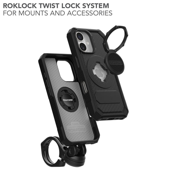 Rokform Rugged Case for iPhone 16 (Black)