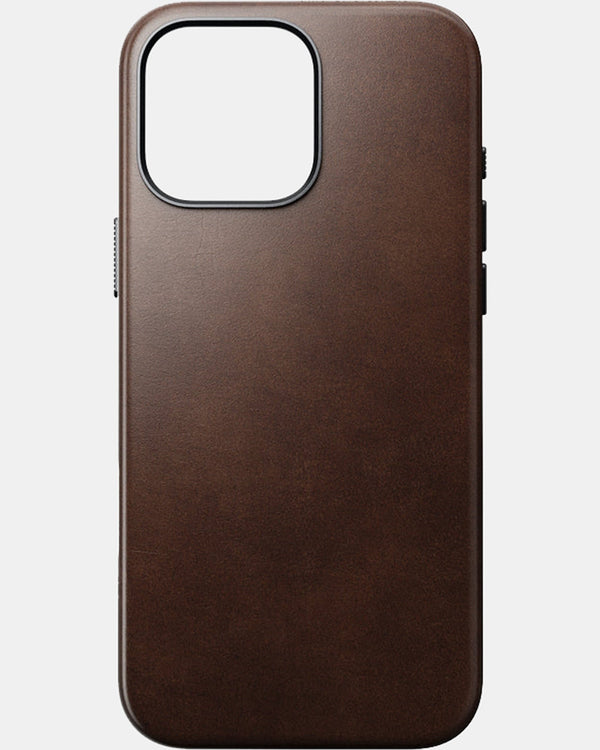 Nomad Traditional Leather Phone Case for iPhone 16 Pro Max (Horween Brown)
