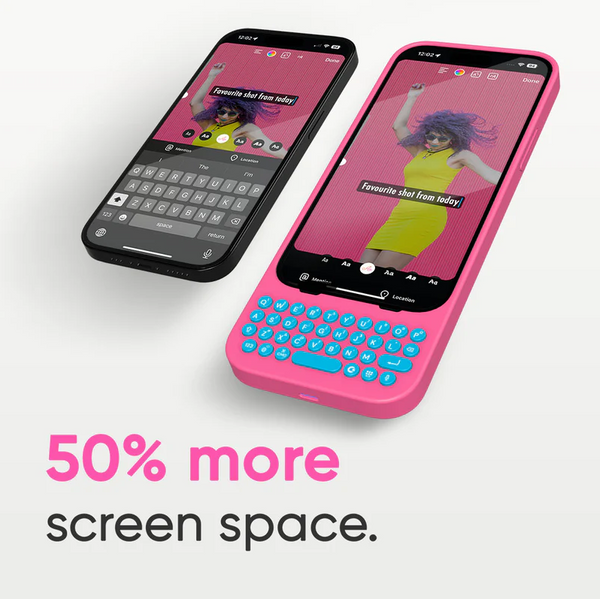 Clicks Keyboard for iPhone 15 Pro Max (Royal Ink)