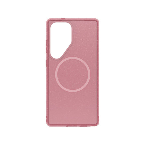 OtterBox Symmetry Phone Case for Samsung Galaxy S25 Ultra with MagSafe (Clear/Pink)
