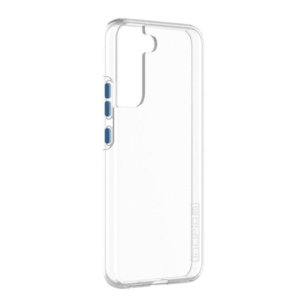 Incipio DualPro Classic+ for Samsung Galaxy S22+ - Clear with Clear & Alantic Blue Buttons - Clear