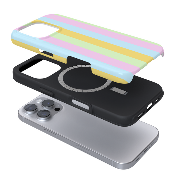 Tough MagSafe Phone Case - Pastel Stripes