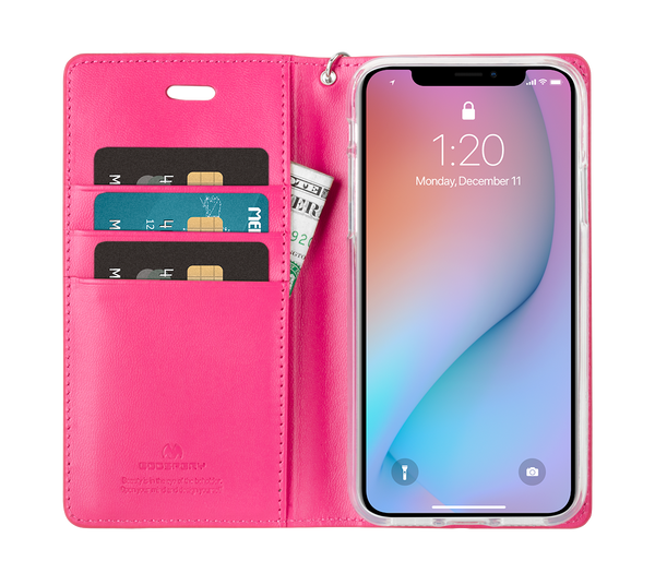 Goospery Bluemoon Flip Case for iPhone 13 Pro - Red