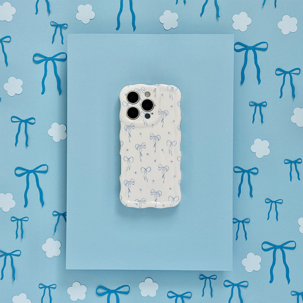 Wavy Phone Case - Bluebell Bows