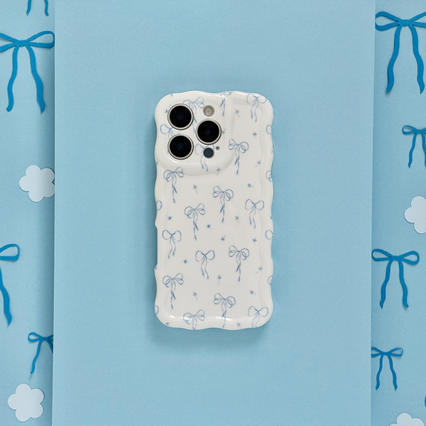 Wavy Phone Case - Bluebell Bows