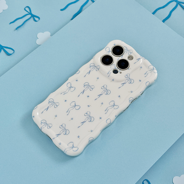 Wavy Phone Case - Bluebell Bows